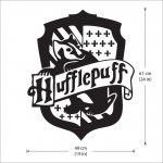 สติกเกอร์ติดผนังแฮร์รี่ พอตเตอร์ Harry Potter  Hufflepuff House Wall Sticker